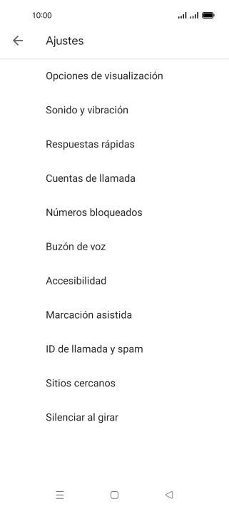 Pulsa Buzón de voz.