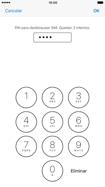 Introduce tu código PIN y pulsa OK.