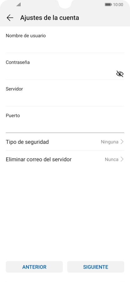 Pulsa Tipo de seguridad.