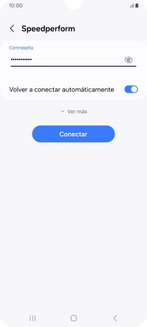 Introduce la contraseña de la red wifi y pulsa Conectar.