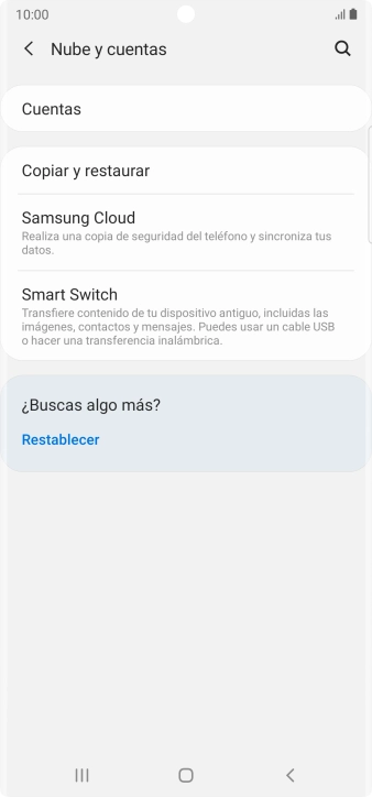 Pulsa Cuentas.