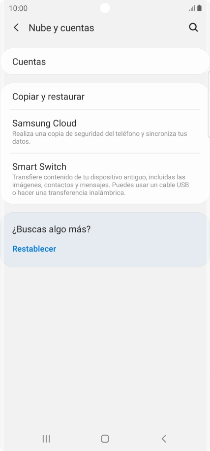 Pulsa Cuentas.