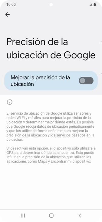 Pulsa el indicador junto a 