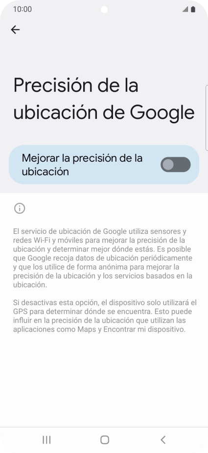 Pulsa el indicador junto a 