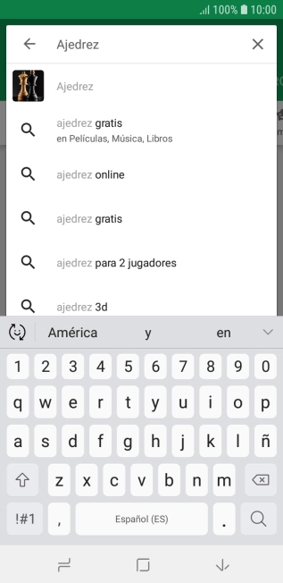 Introduce el nombre del tema o de la app y pulsa el icono de búsqueda.