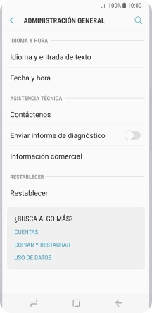 Pulsa Restablecer.