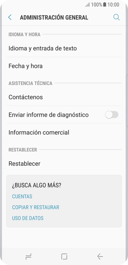 Pulsa Restablecer.