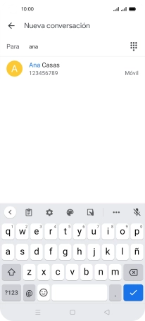 Pulsa el contacto deseado.