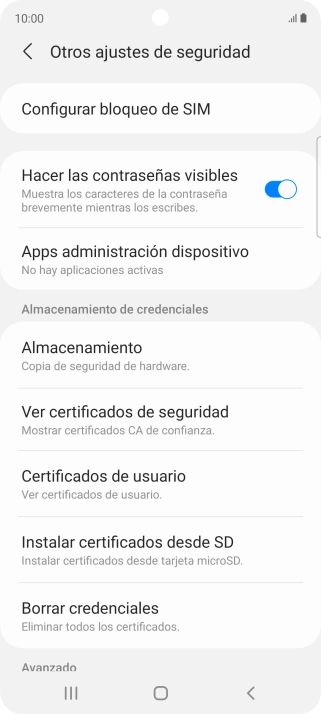 Pulsa Configurar bloqueo de SIM.