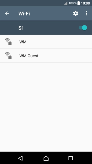 Pulsa la red wifi deseada.