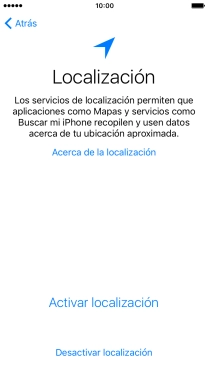Pulsa Activar localización para activar la función.