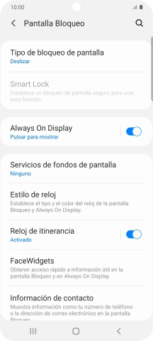 Pulsa Tipo de bloqueo de pantalla.