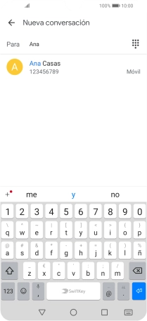 Pulsa el contacto deseado.