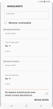 Pulsa el indicador junto a 