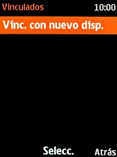 Selecciona Vinc. con nuevo disp..