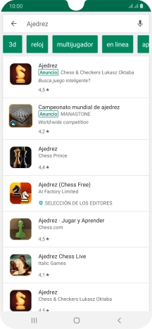 Pulsa la app deseada.