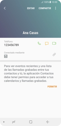 Pulsa la tecla de inicio para terminar y regresar a la pantalla de inicio.