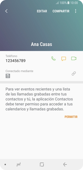 Pulsa la tecla de inicio para terminar y regresar a la pantalla de inicio.
