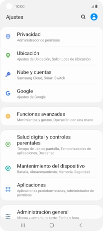 Pulsa Nube y cuentas.