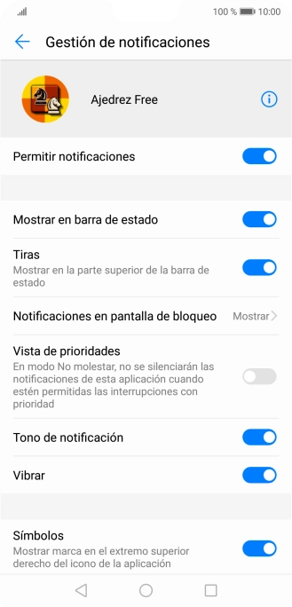 Pulsa el indicador junto a 