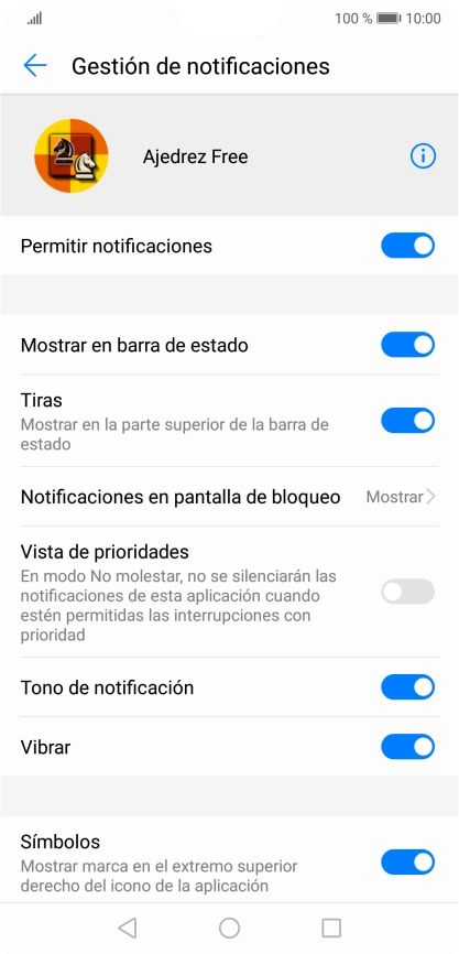 Pulsa el indicador junto a 