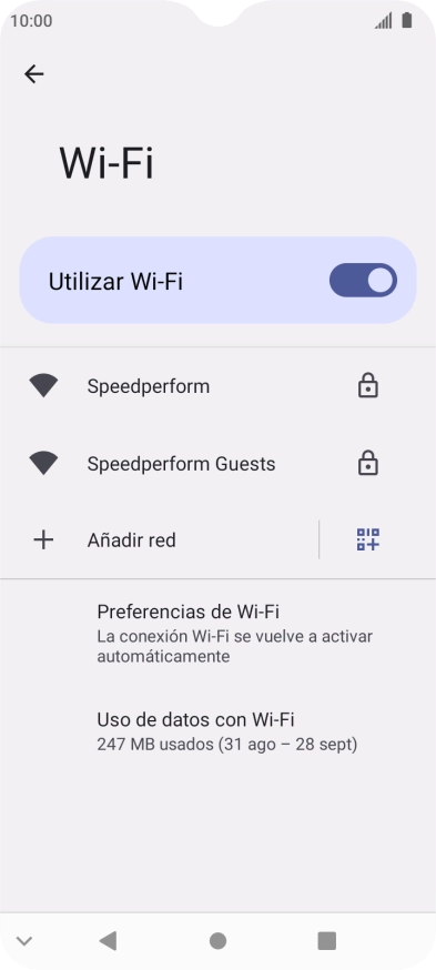 Pulsa la red wifi deseada.