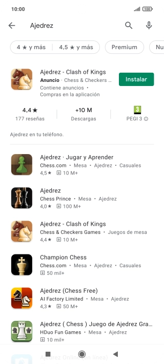 Pulsa la app deseada.