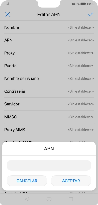Introduce airtelwap.es y pulsa ACEPTAR.
