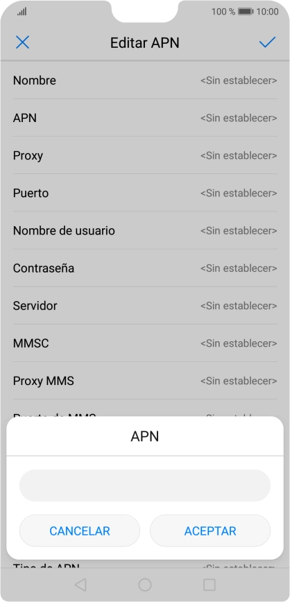 Introduce airtelwap.es y pulsa ACEPTAR.