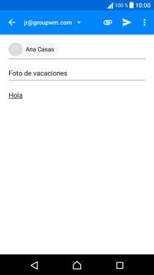 Pulsa el icono de anexos.