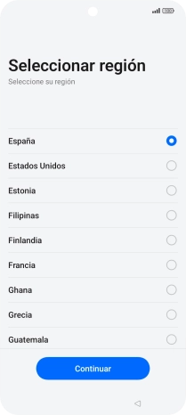 Pulsa el país deseado.