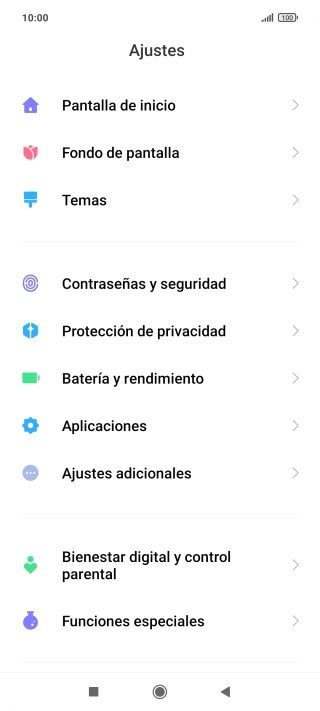 Pulsa Aplicaciones.