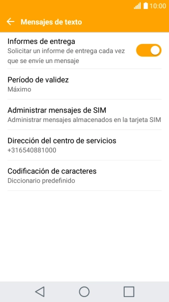 Pulsa Dirección del centro de servicios.
