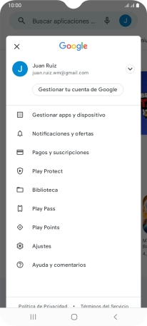 Pulsa Gestionar apps y dispositivo.
