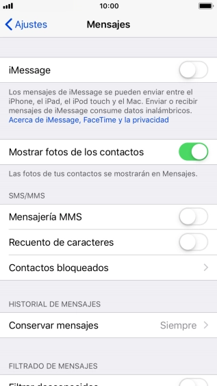 Pulsa el indicador junto a 