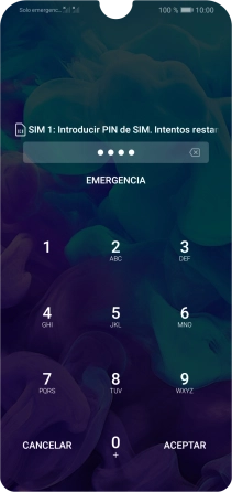 Si lo solicita el teléfono, introduce el código PIN y pulsa ACEPTAR.