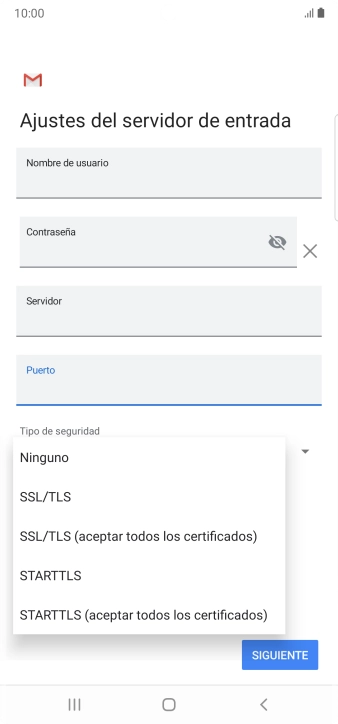 Pulsa Ninguno.