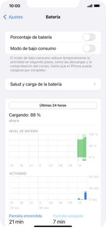 Pulsa el indicador junto a 