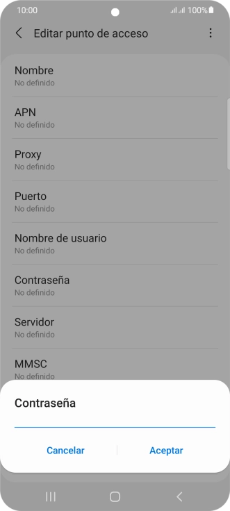 Introduce wap125 y pulsa Aceptar.