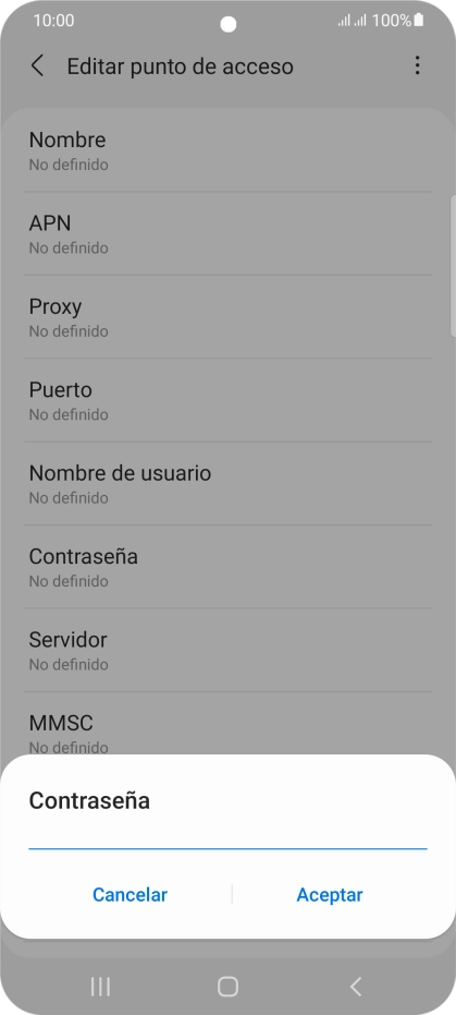 Introduce wap125 y pulsa Aceptar.