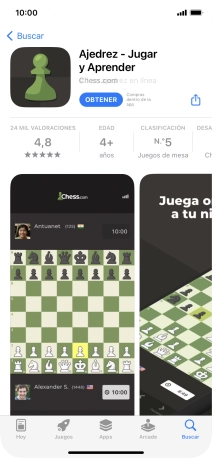 Pulsa OBTENER y sigue las indicaciones de la pantalla para instalar la app.