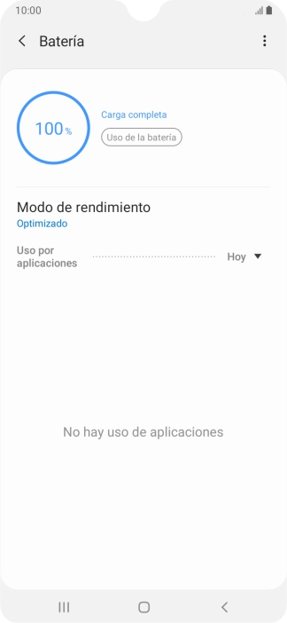 Pulsa Modo de rendimiento.