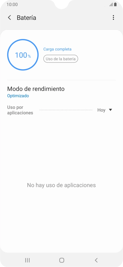 Pulsa Modo de rendimiento.