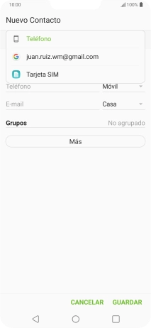 Pulsa Teléfono.