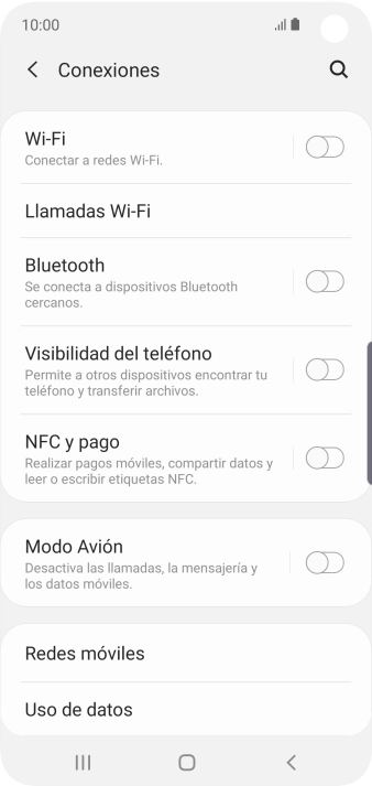 Pulsa Wi-Fi.