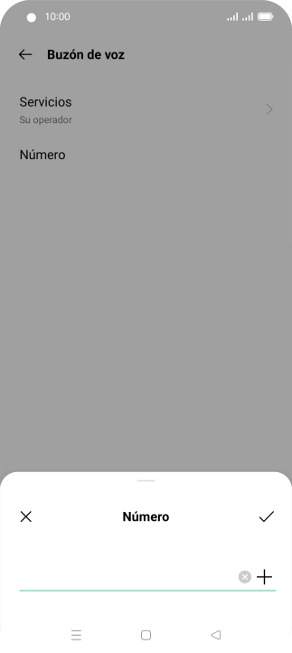 Introduce 22177 y pulsa el icono de aceptar.