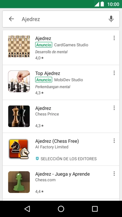 Pulsa la app deseada.