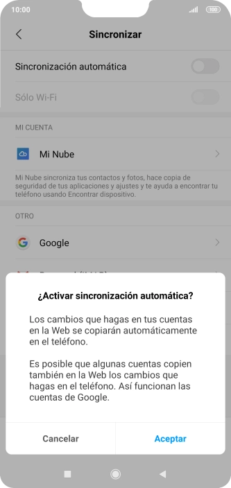 Pulsa Aceptar.