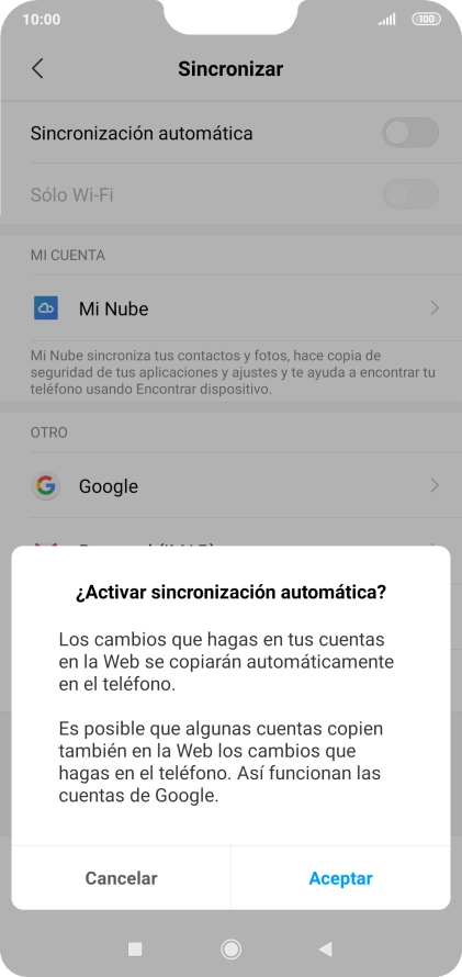 Pulsa Aceptar.