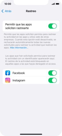 Pulsa el indicador junto a 